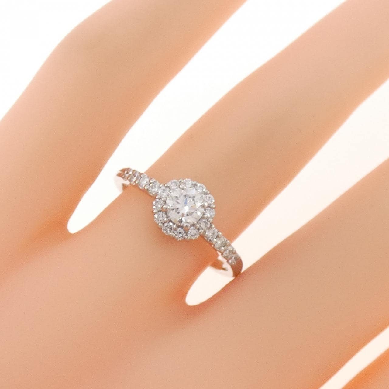 PT900 ダイヤモンド リング 0.303CT F SI1 VG