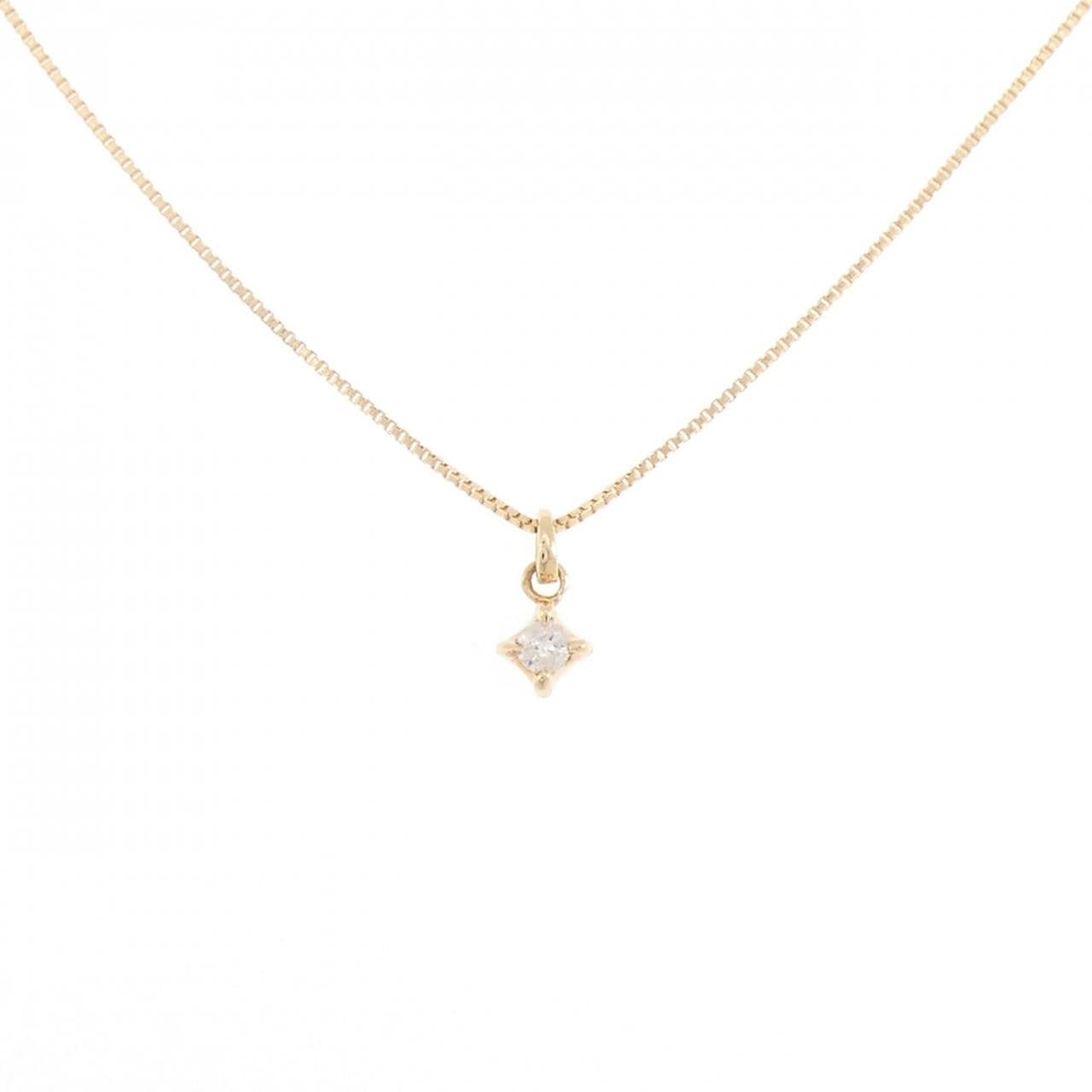 アガット ダイヤモンド ネックレス 0.05CT