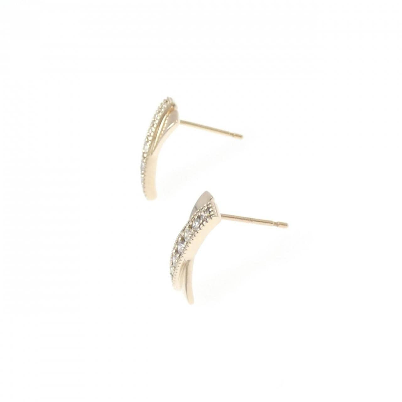 K10YG Diamond Earrings 0.26CT