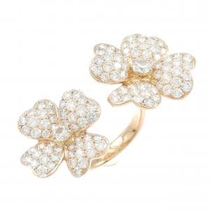 750PG フラワー ダイヤモンド リング 2.26CT