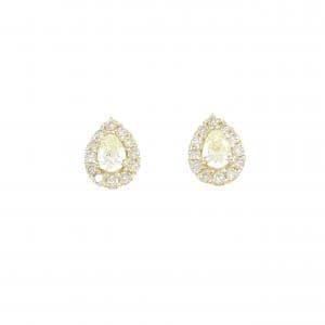 【新品】K18YG ダイヤモンド ピアス 0.36CT