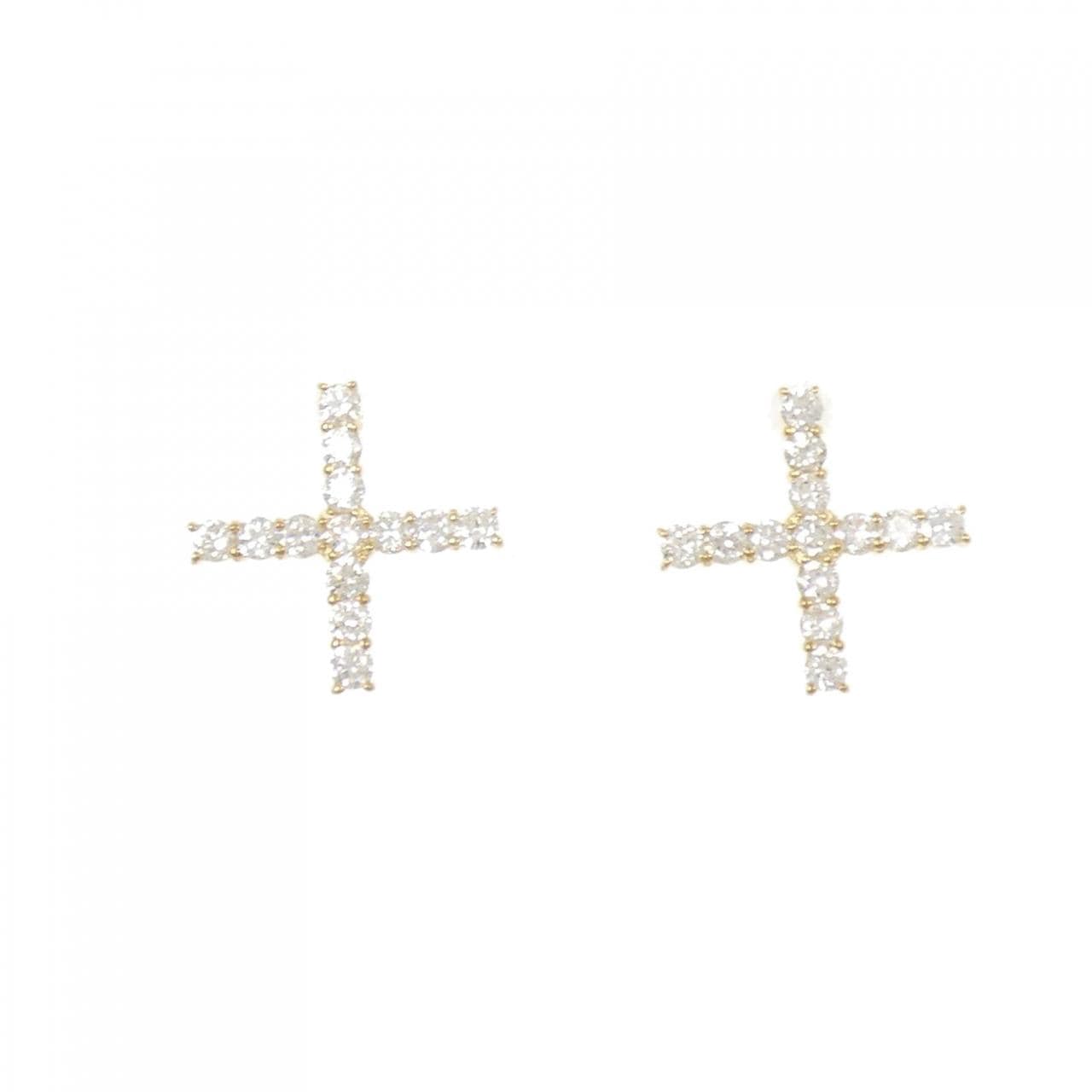 【リメイク】K18YG ダイヤモンド ピアス 0.60CT