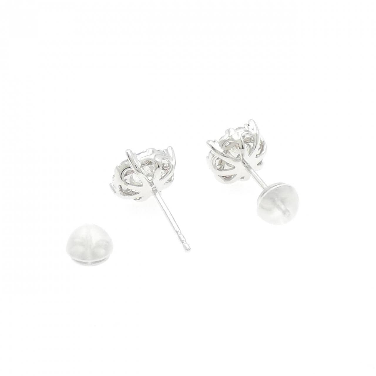 750WG/K18WG ダイヤモンド ピアス