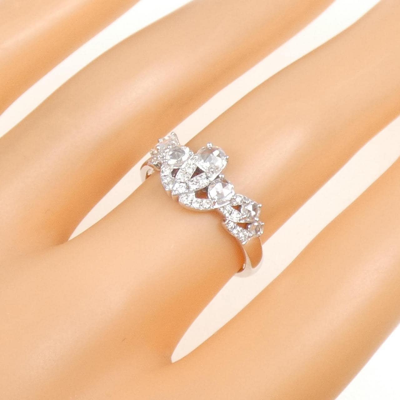 K18WG ダイヤモンド リング 0.59CT