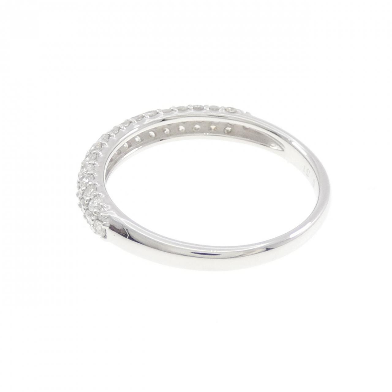 K18WG パヴェ ダイヤモンド リング 0.51CT