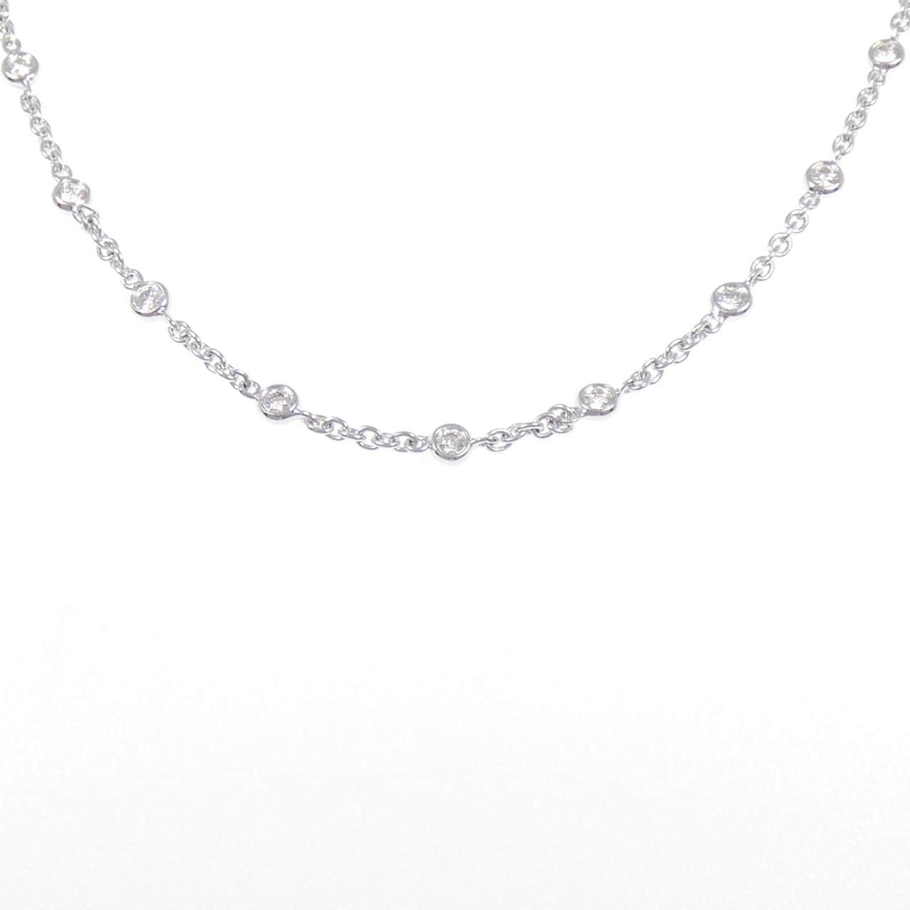 K18WG ダイヤモンド ネックレス