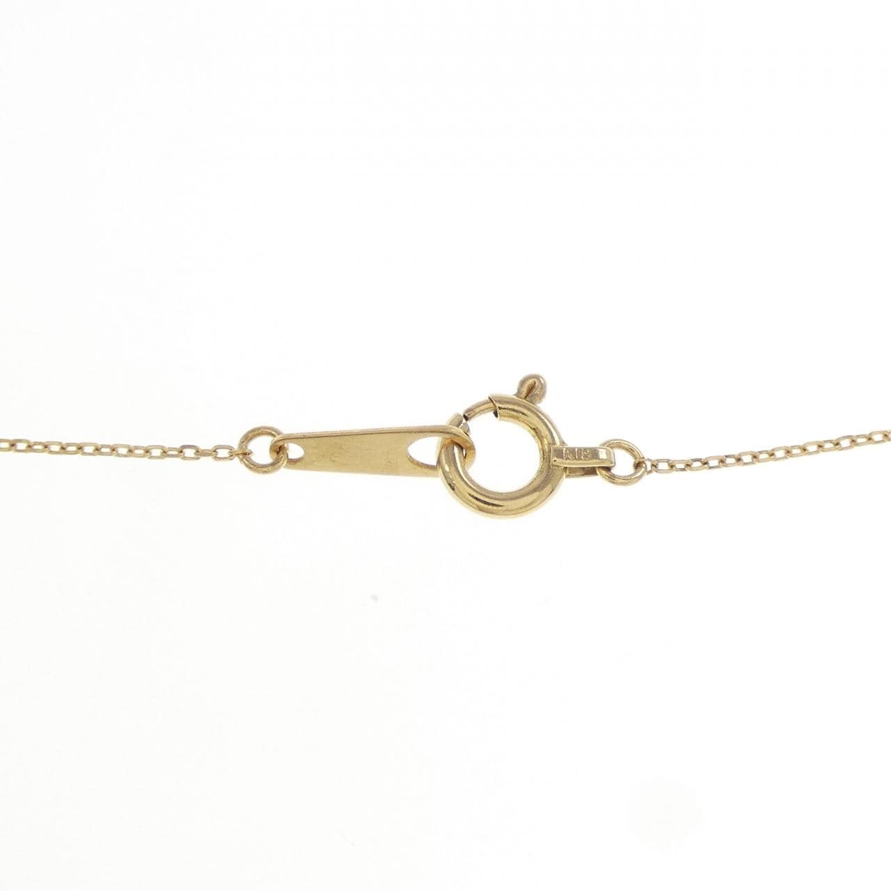 K18YG ダイヤモンド ネックレス 0.15CT