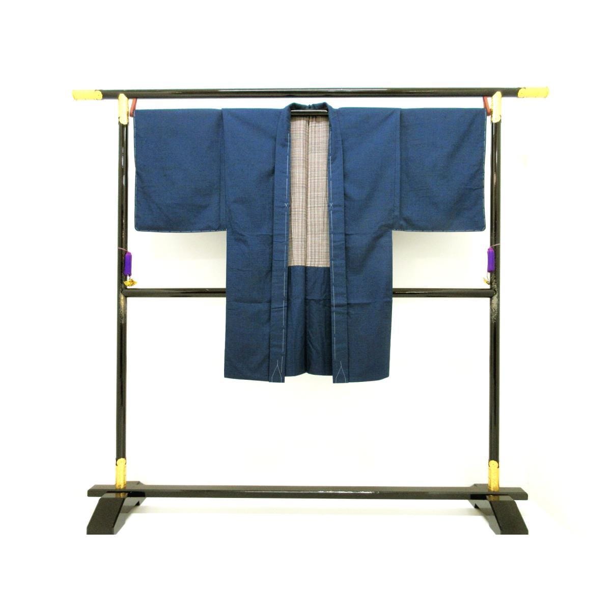 【未使用品】男物　紬織　きもの・羽織　２点セット