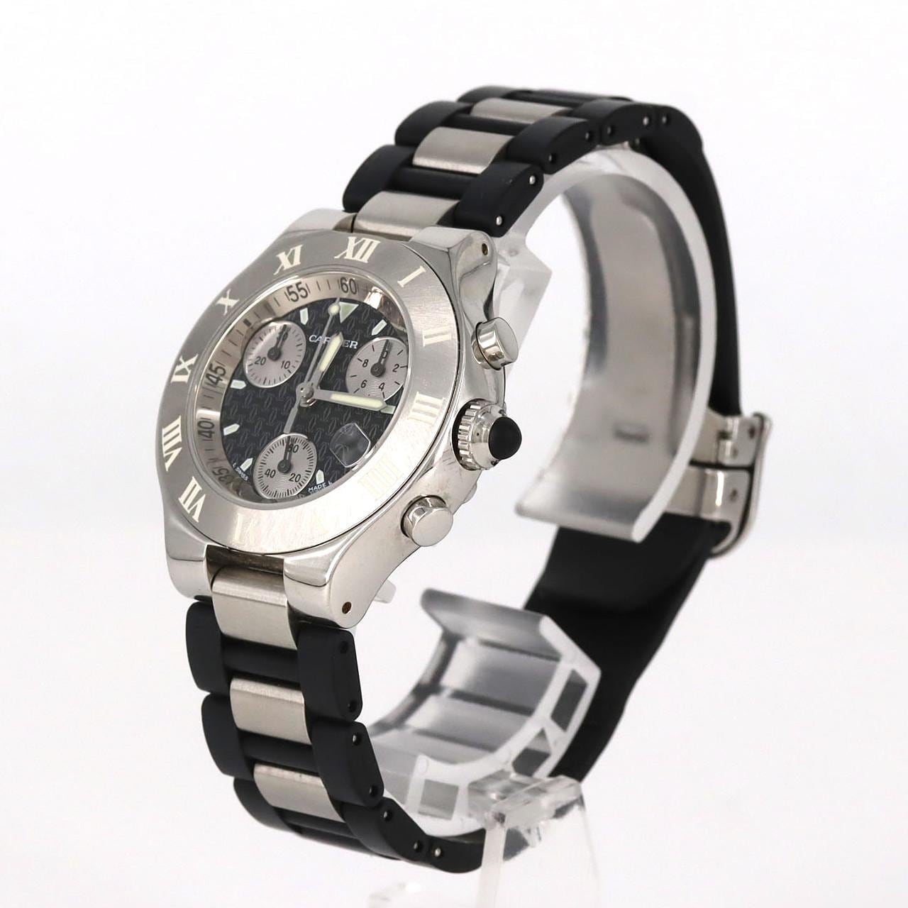 【ノーメンテナンス還元価格】カルティエ クロノスカフ W10198U2 SS クォーツ