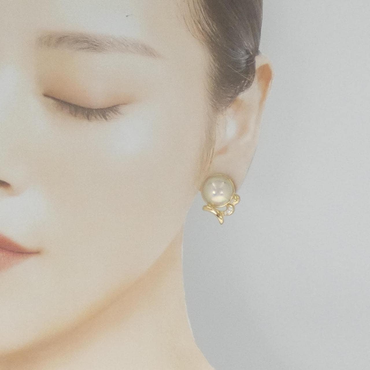 Tasaki Mabe珍珠耳夹
