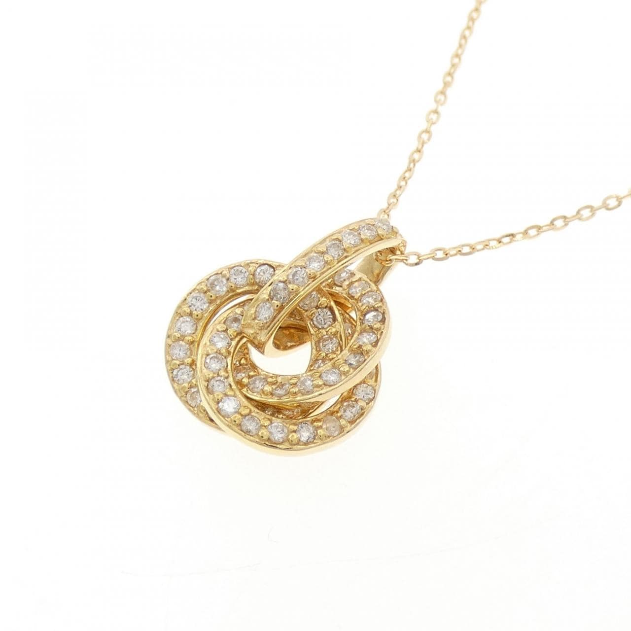 K18YG ダイヤモンド ネックレス 0.35CT