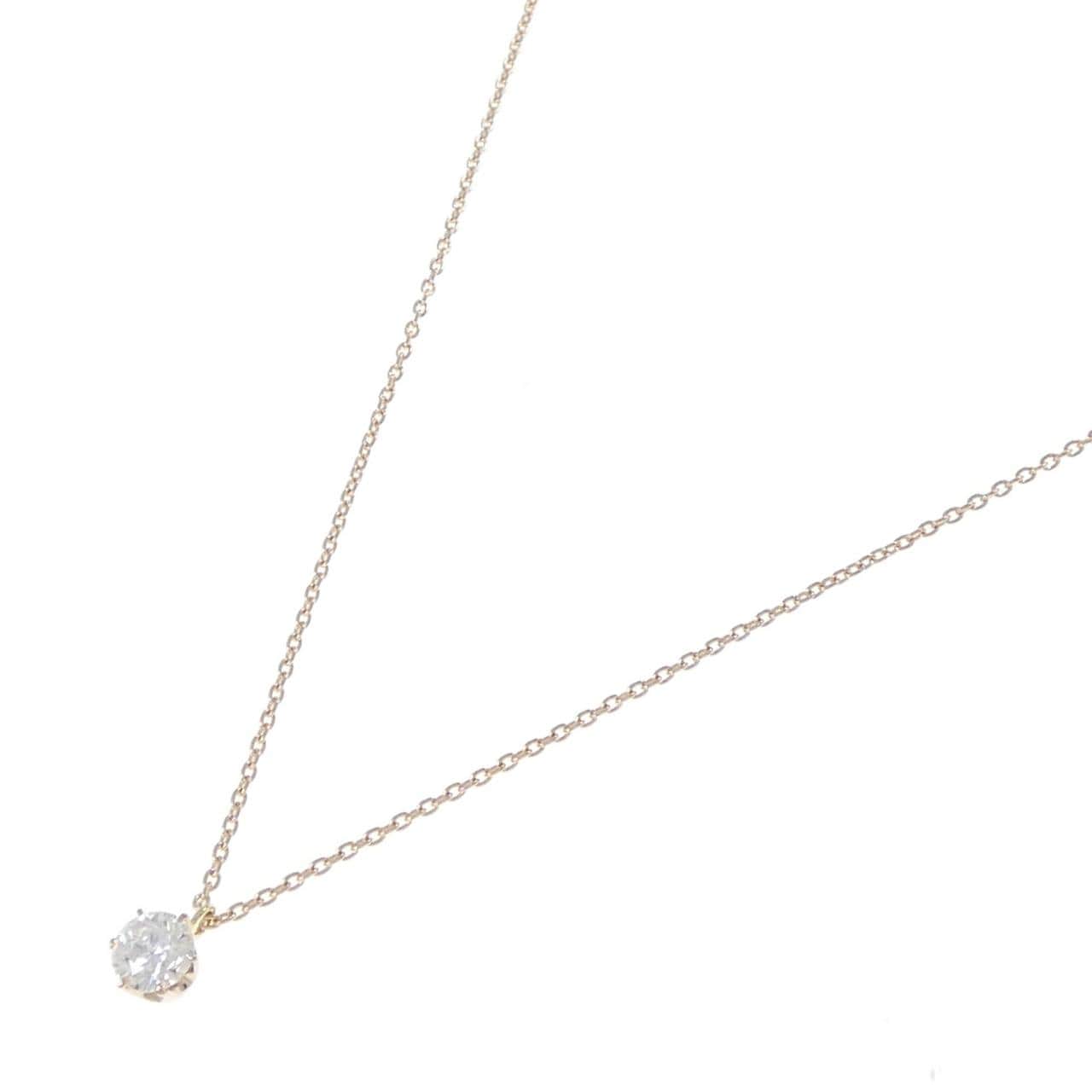 K18PG ダイヤモンド ネックレス 0.521CT F SI2 EXT H＆C
