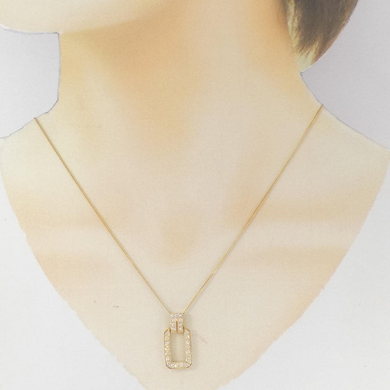 K18YG ダイヤモンド ネックレス 0.33CT