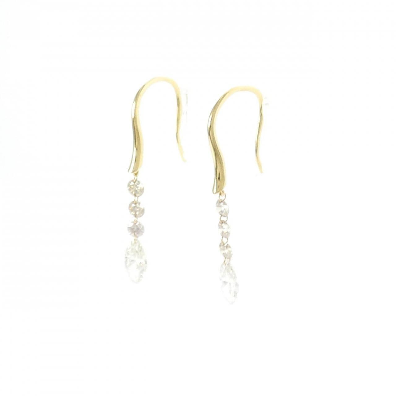 K18YG ダイヤモンド ピアス 1.18CT