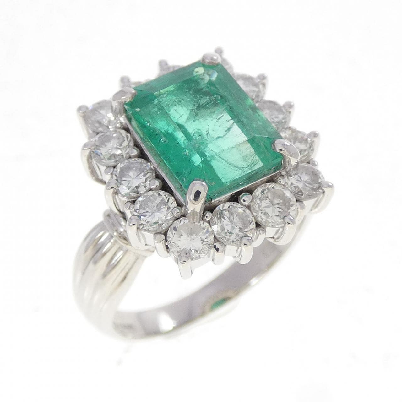 PT900 エメラルド リング 2.53CT