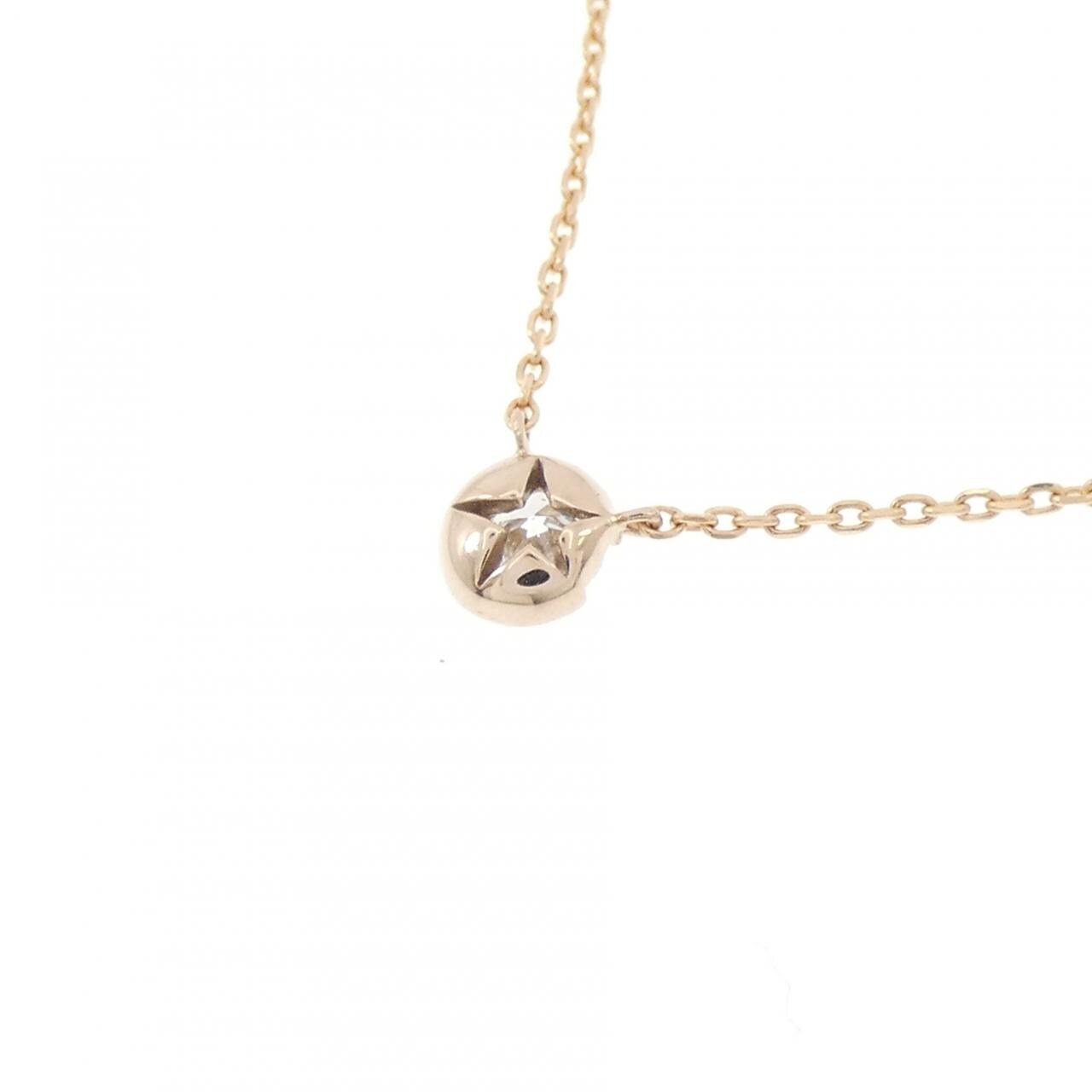 スタージュエリー ムーン セッティング ネックレス 0.10CT