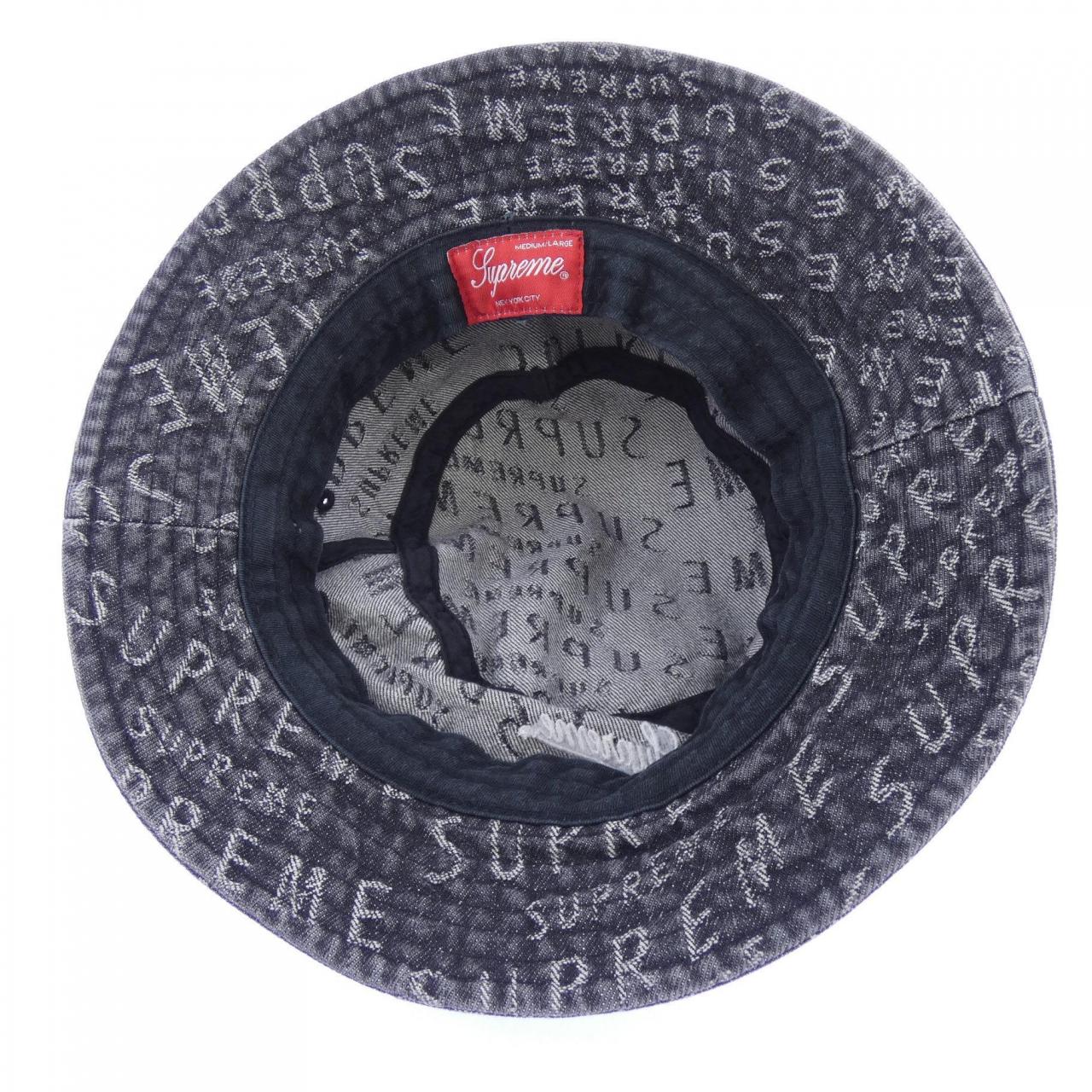 シュプリーム SUPREME jacquredlogosdenimcrusher ハット