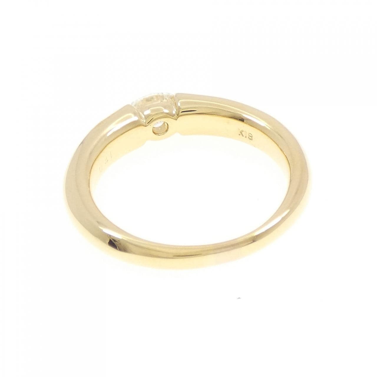 K18YG ダイヤモンド リング 0.41CT