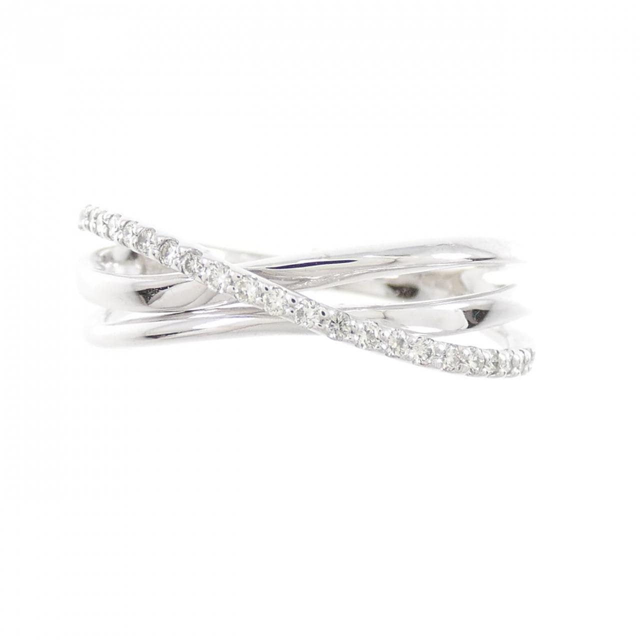 K18WG ダイヤモンド リング 0.11CT