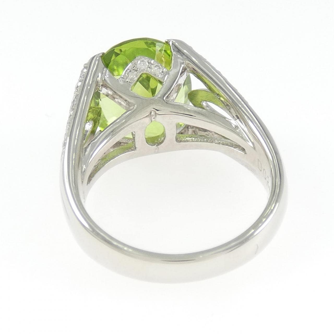 PT900 ペリドット リング 6.54CT