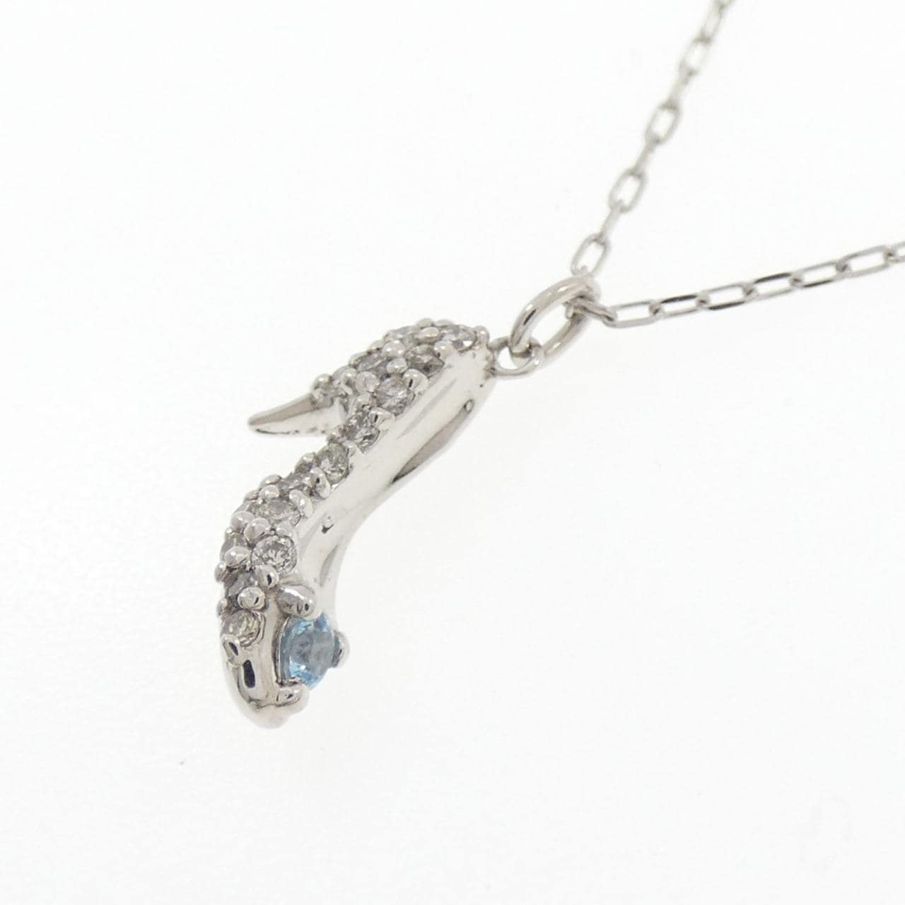 PT900/PT850 ハイヒール ブルートパーズ ネックレス