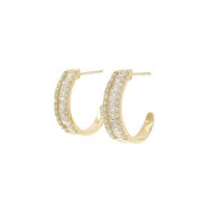 【新品】K18YG ダイヤモンド ピアス 0.70CT