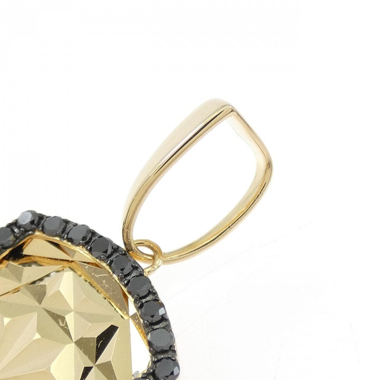 【新品】K18YG/K18BG ダイヤモンド ペンダント 0.45CT