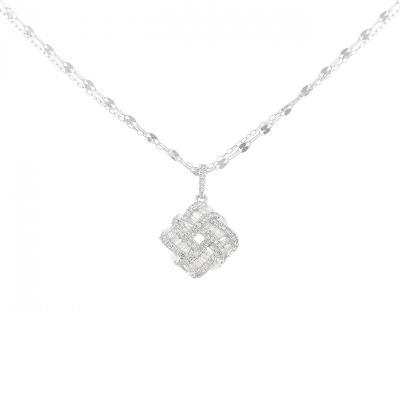 K18WG ダイヤモンド ネックレス 0.40CT