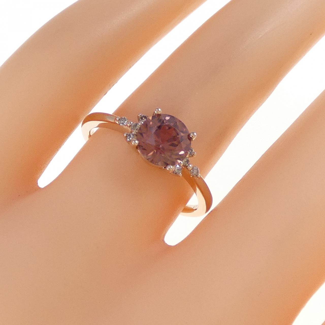 K18PG ジルコン リング 1.50CT