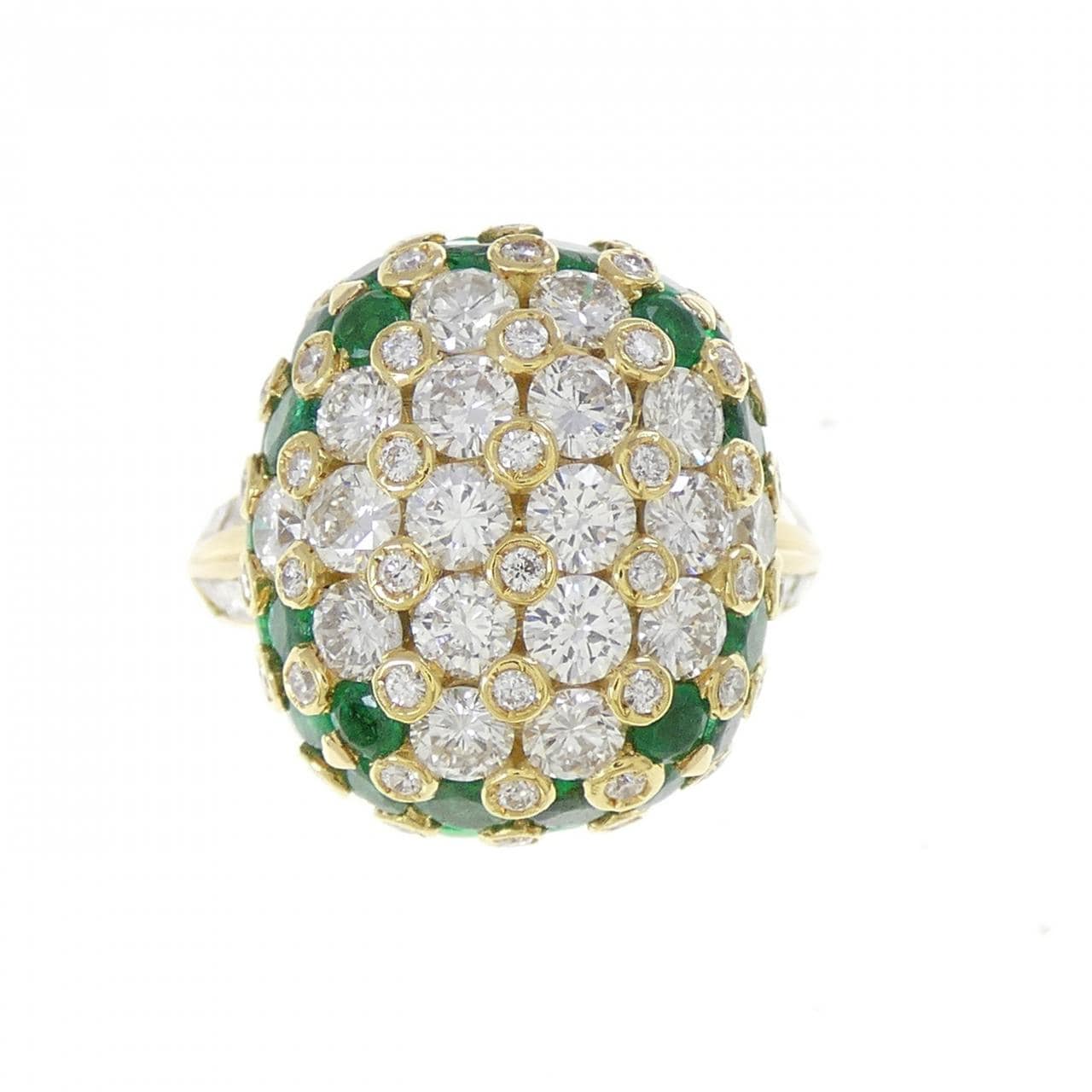 750YG エメラルド リング