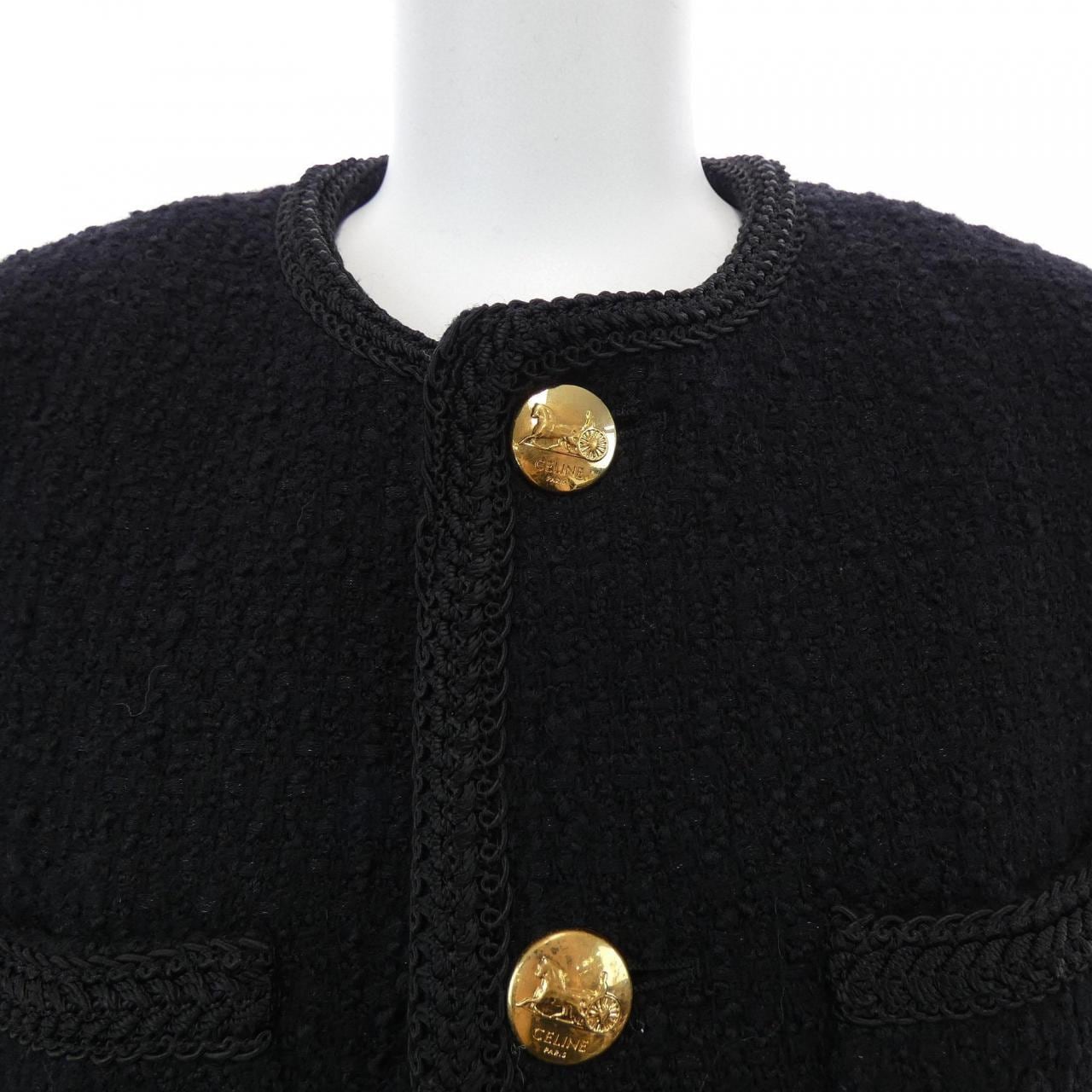 セリーヌ CELINE シャスールジャケット 2V00C764L ノーカラージャケット