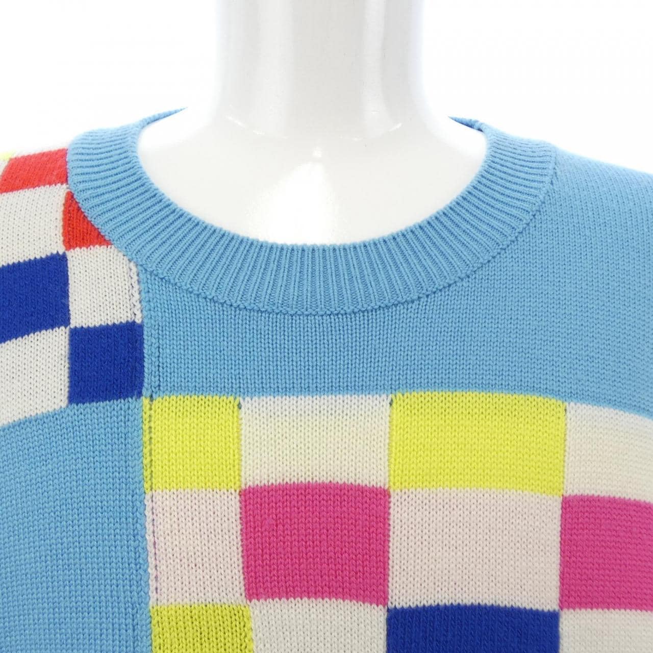 ルイヴィトン LOUIS VUITTON LVディストーテッドジャイアントダミエクルーネック HKN75WZTB ニット