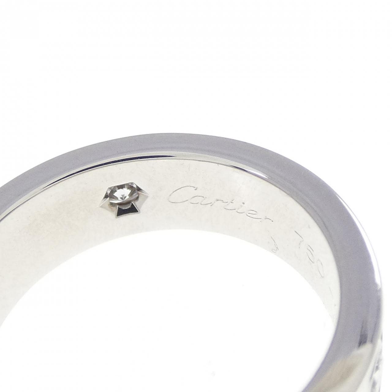 カルティエ ラブ ハーフダイヤ リング