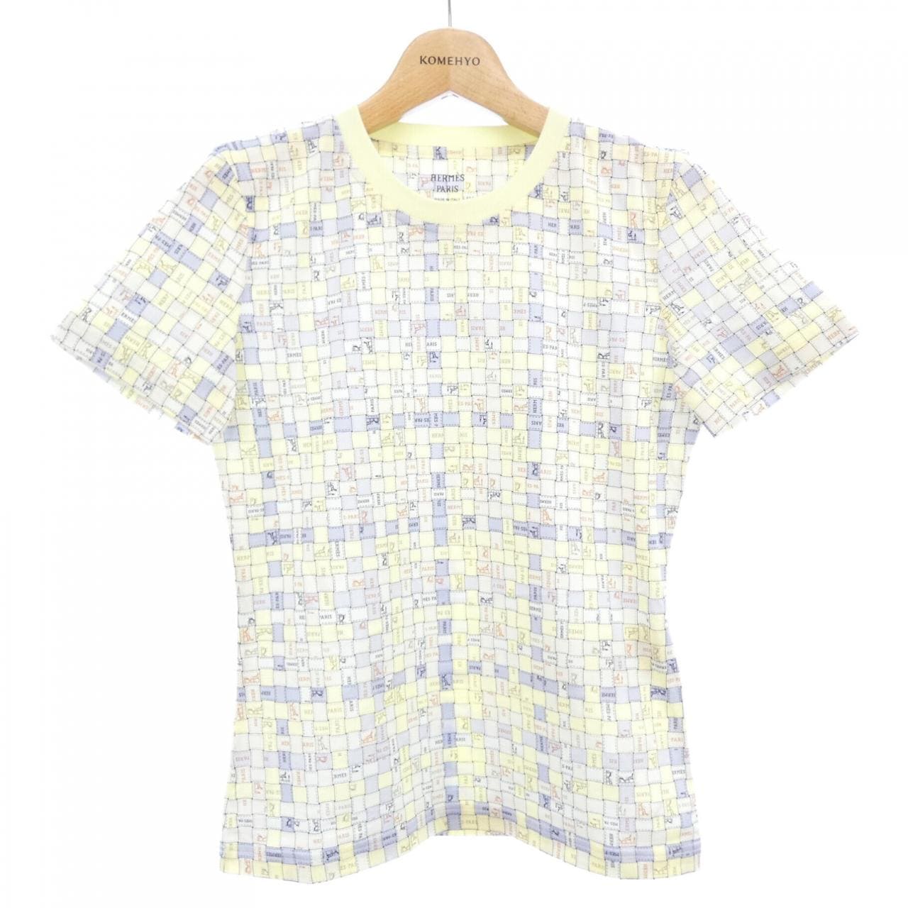 エルメス HERMES BOLDUC AU CARRE ボルデュックチェック 5E4645DK Tシャツ