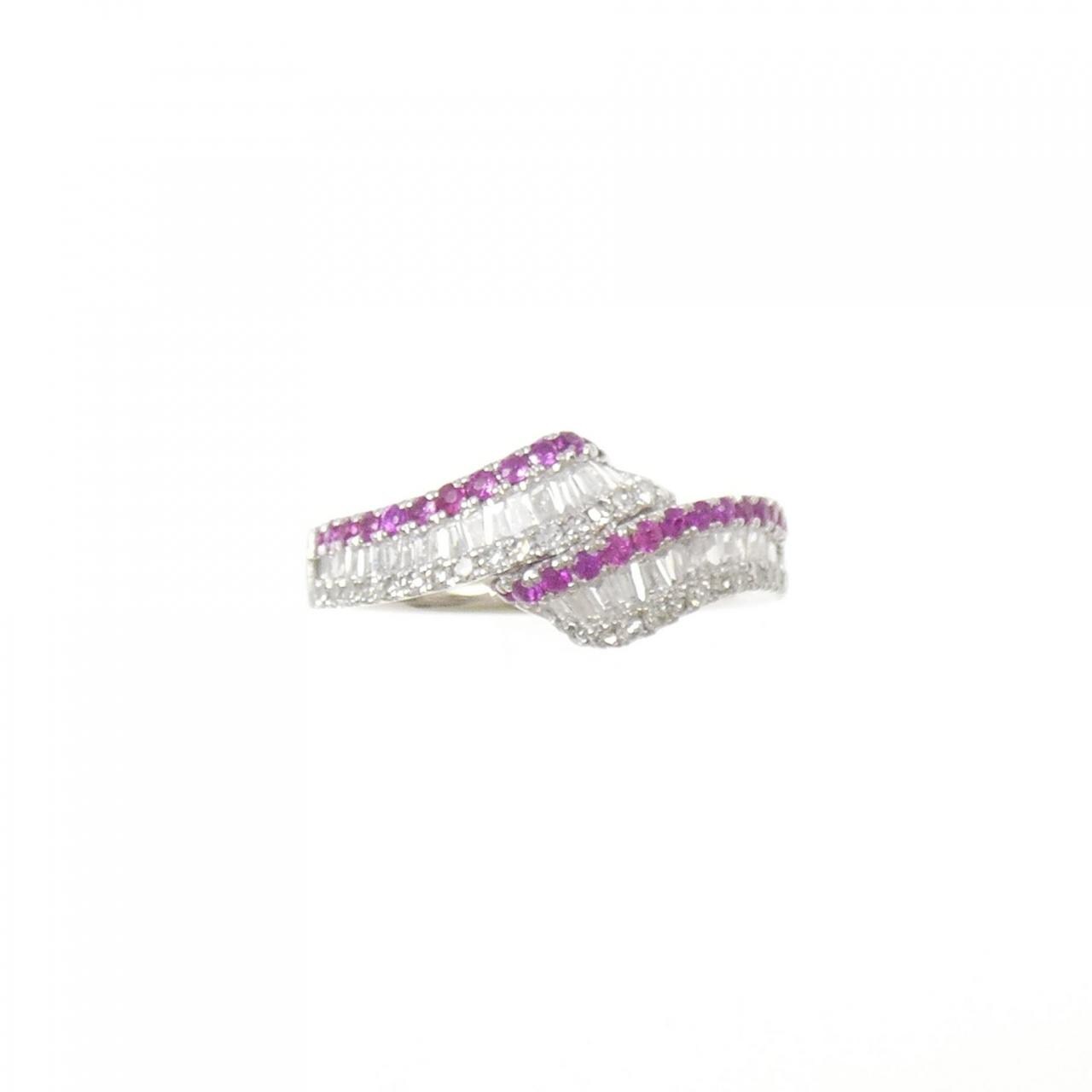 PT950 ルビー リング 0.25CT