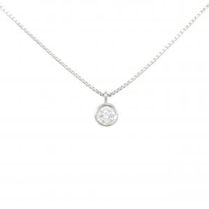 PT900/PT850 ソリティア ダイヤモンド ネックレス 0.375CT