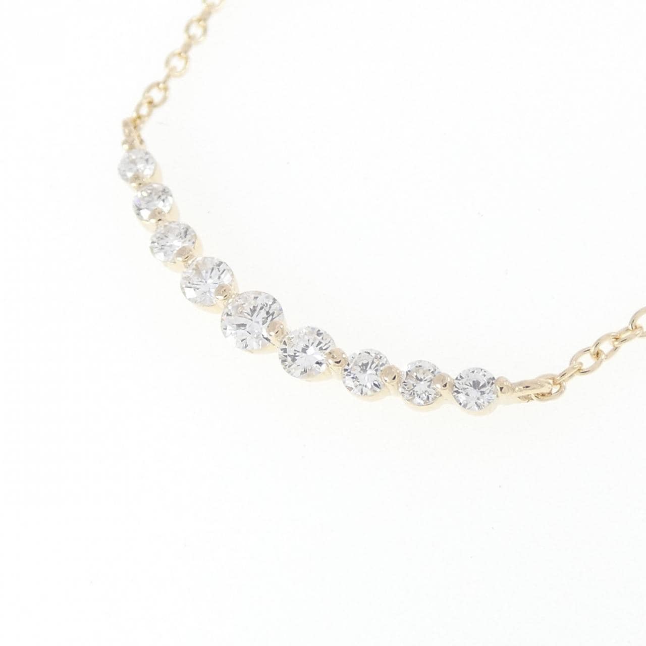 【リメイク】K10YG ダイヤモンド ネックレス 0.20CT