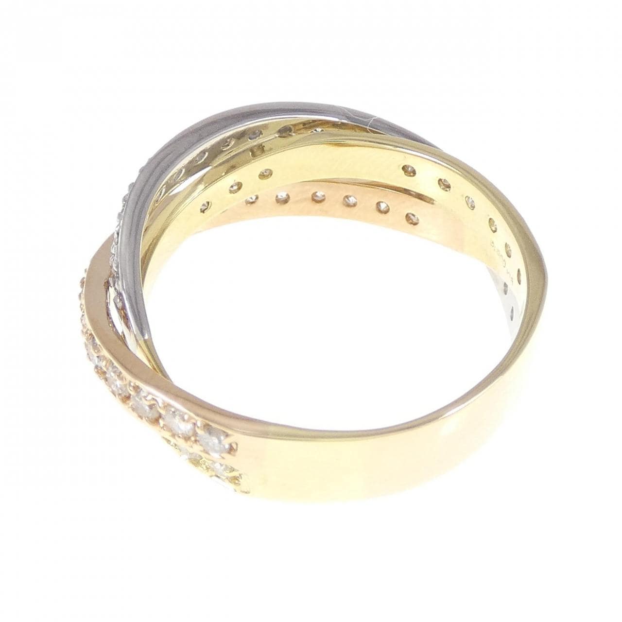 K18YG/PT/K18PG ダイヤモンド リング 1.00CT