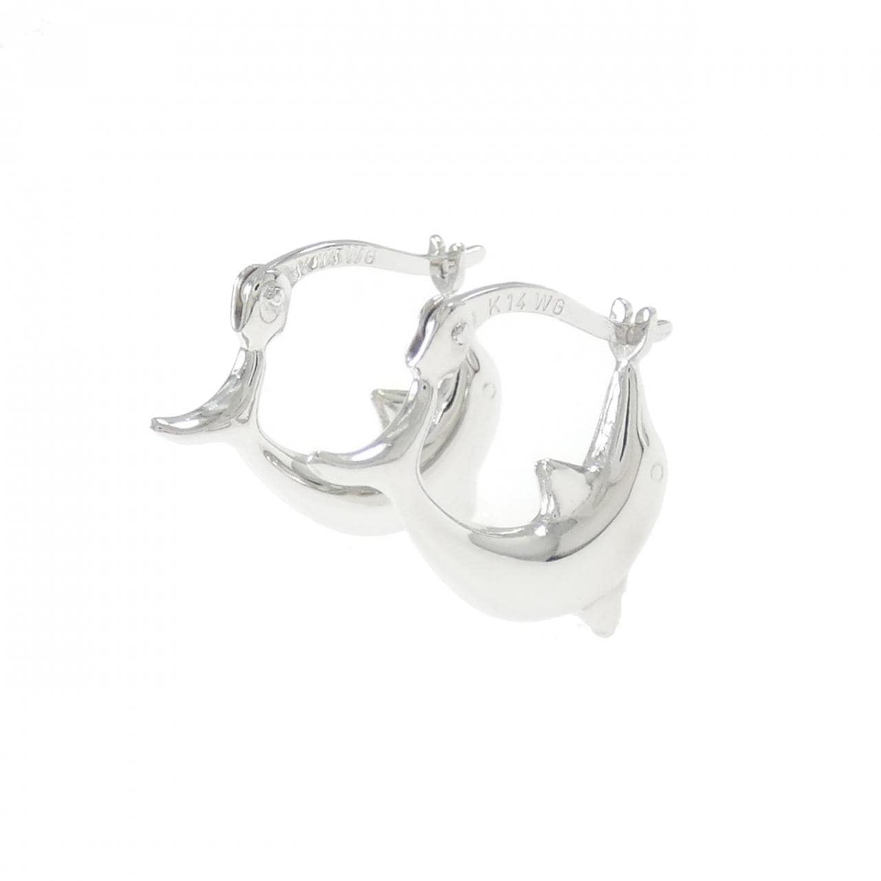 K14WG ドルフィン ピアス