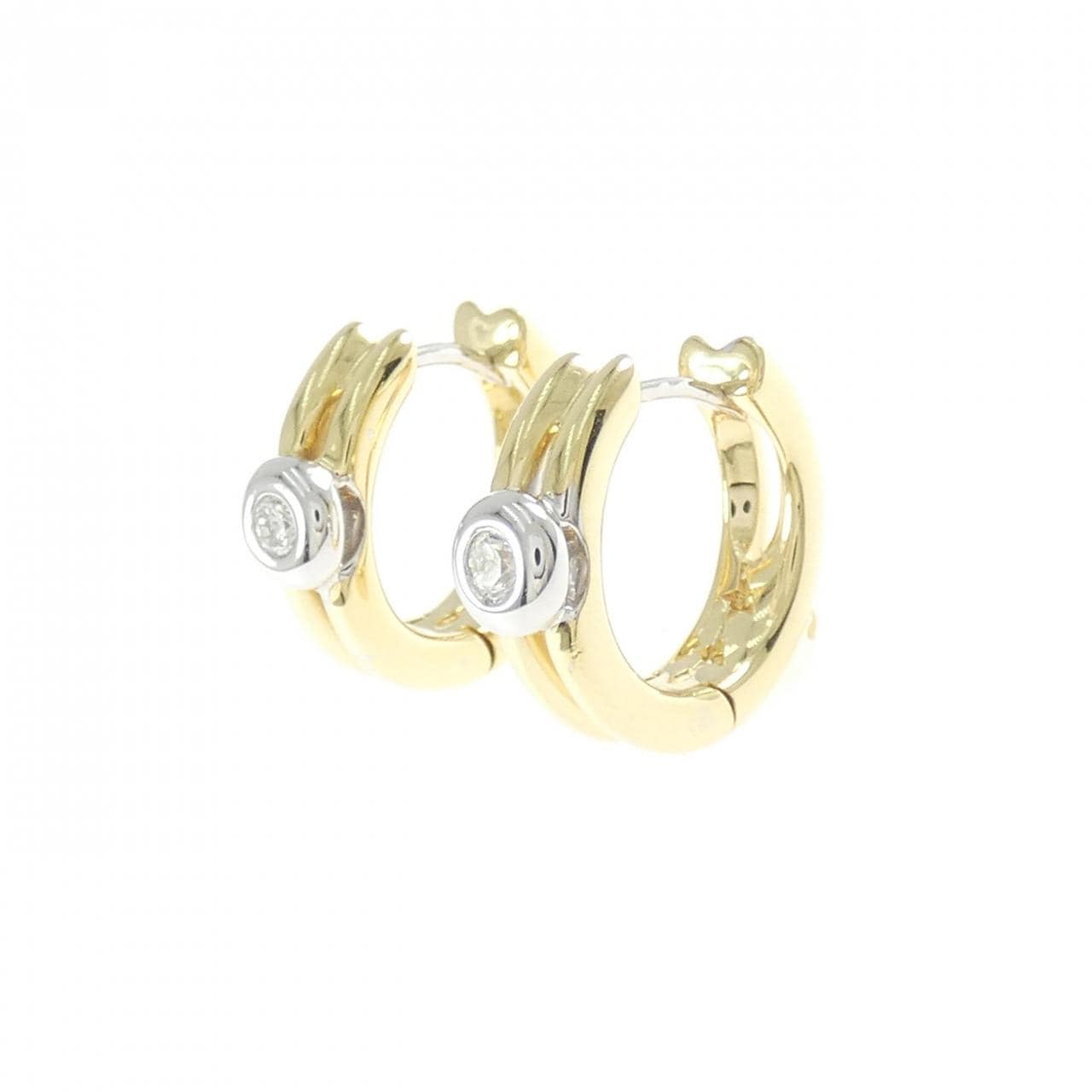 750YG/750WG ダイヤモンド ピアス