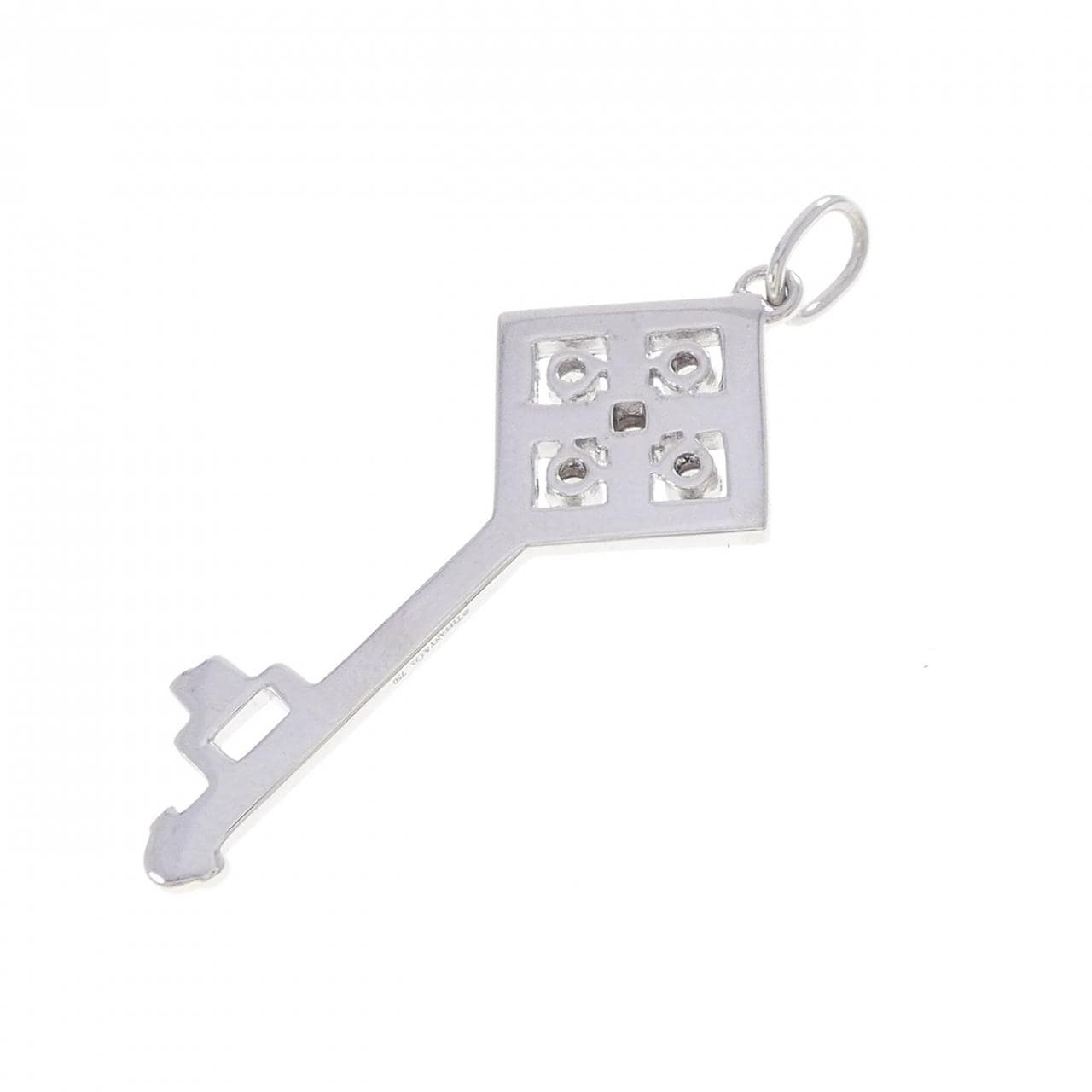 ティファニー チェッカーボード キー ペンダント