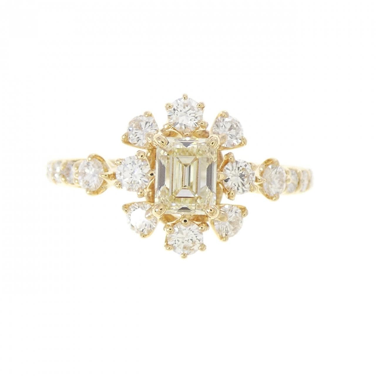 K18YG ダイヤモンド リング 0.543CT