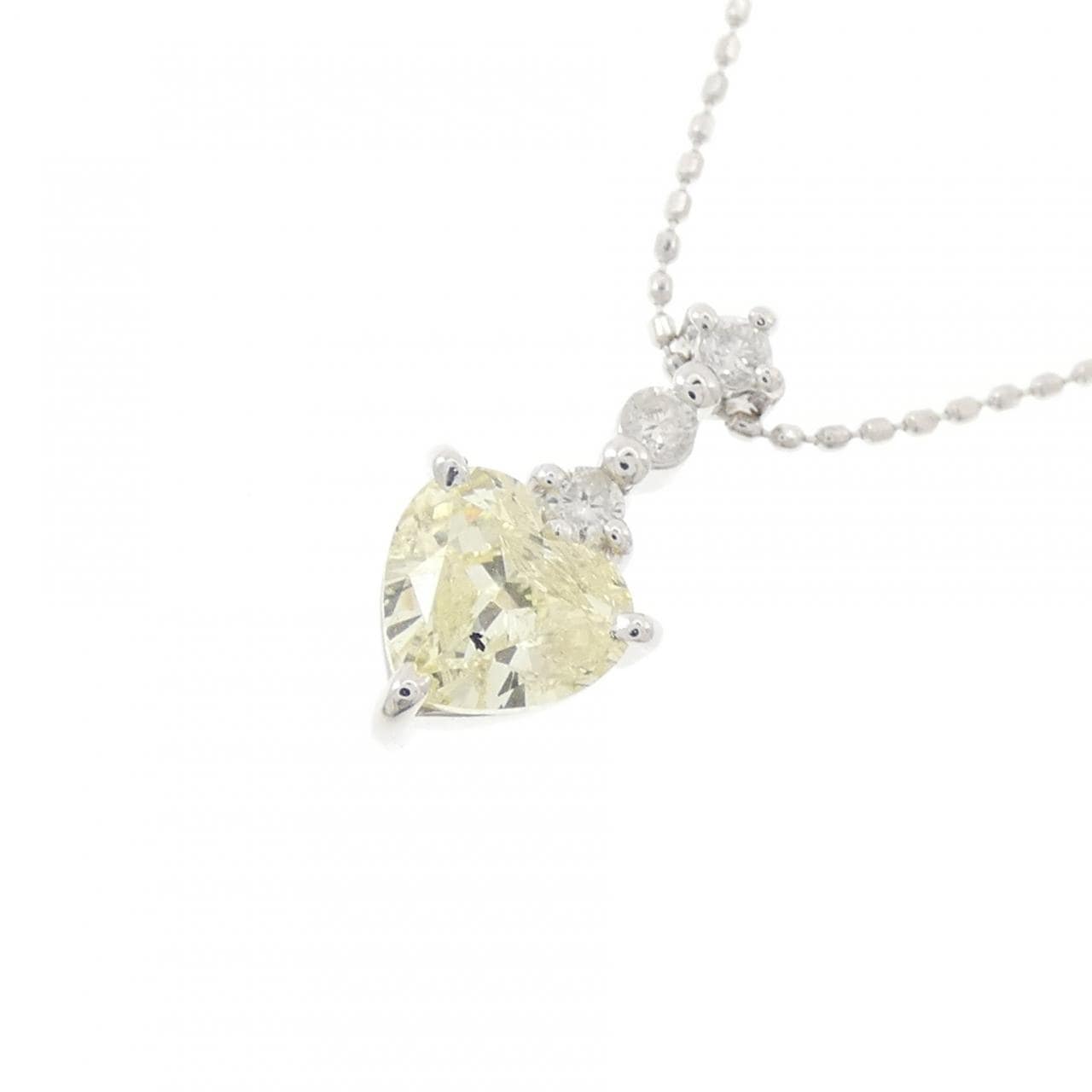 PT900/750WG ダイヤモンド ネックレス 1.03CT