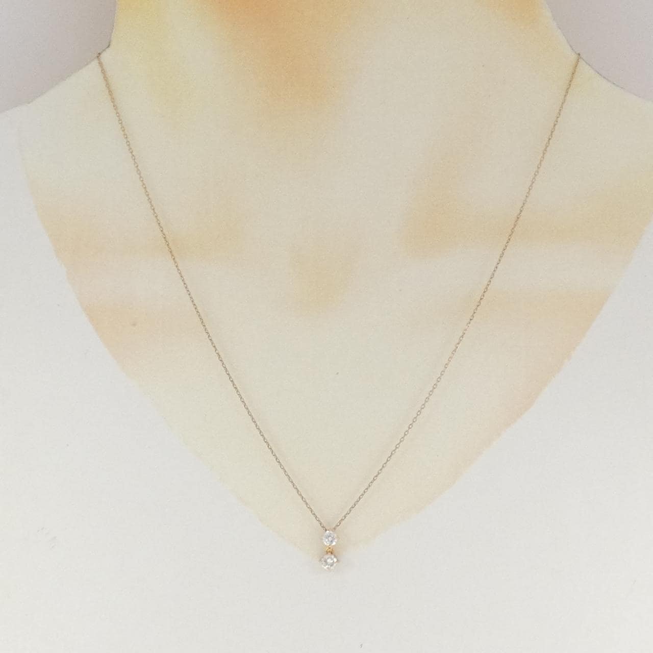K18PG ダイヤモンド ネックレス 0.200CT