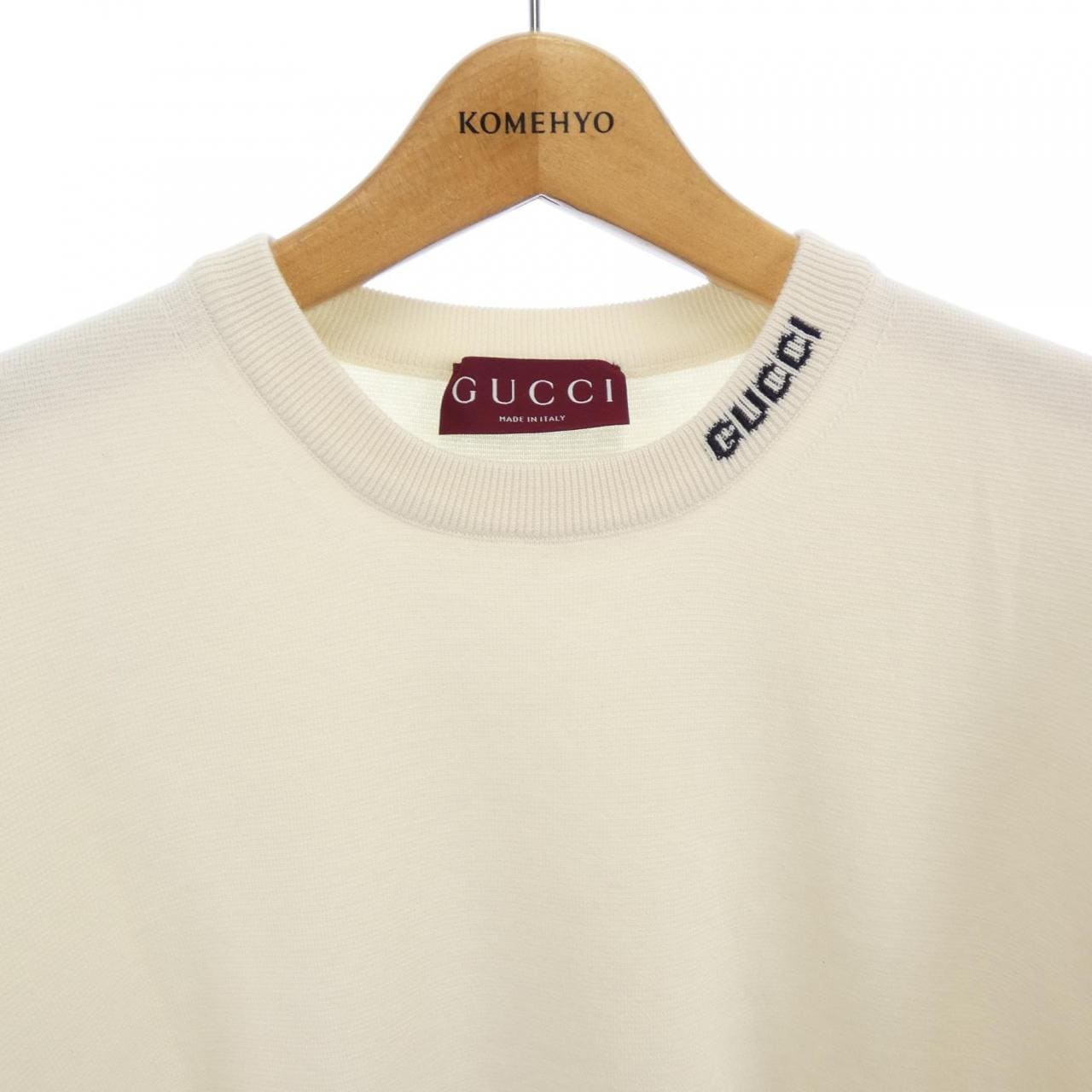 グッチ GUCCI GUCCI インターシャ シルクコットンTシャツ 787736 XKD2A ニット