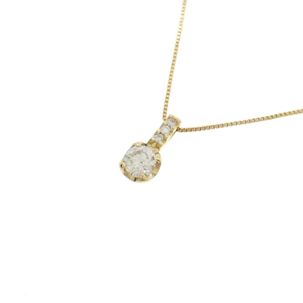 K18YG ダイヤモンド ネックレス 0.16CT