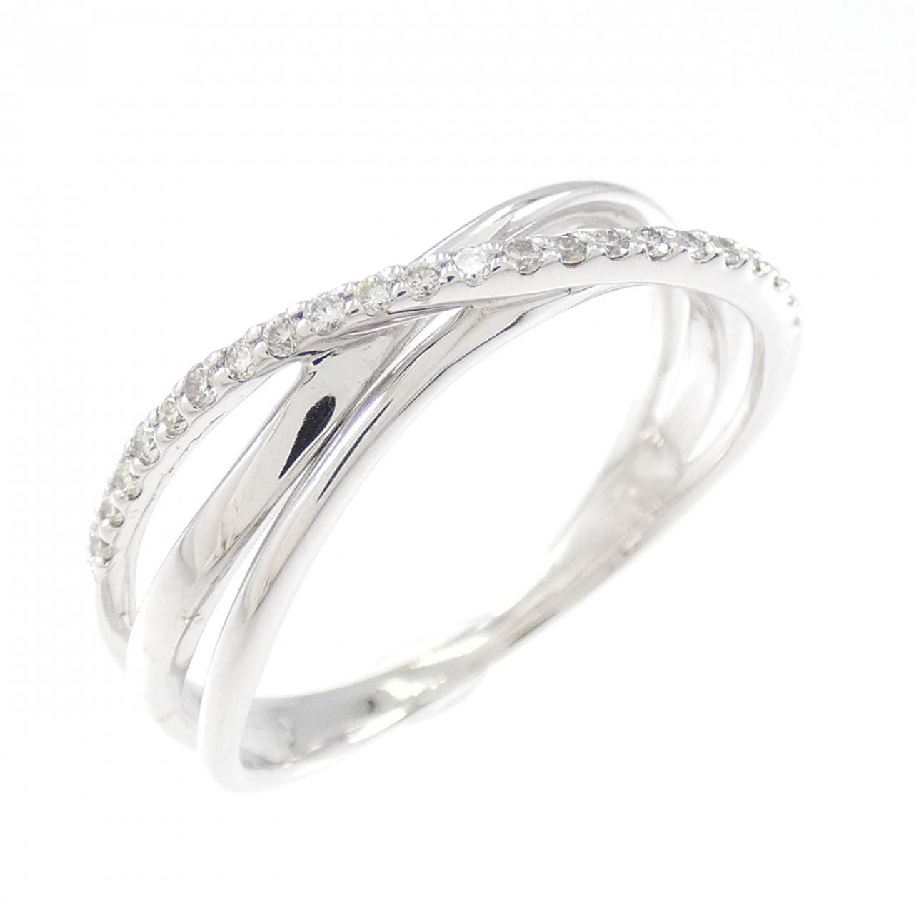 K18WG ダイヤモンド リング 0.11CT