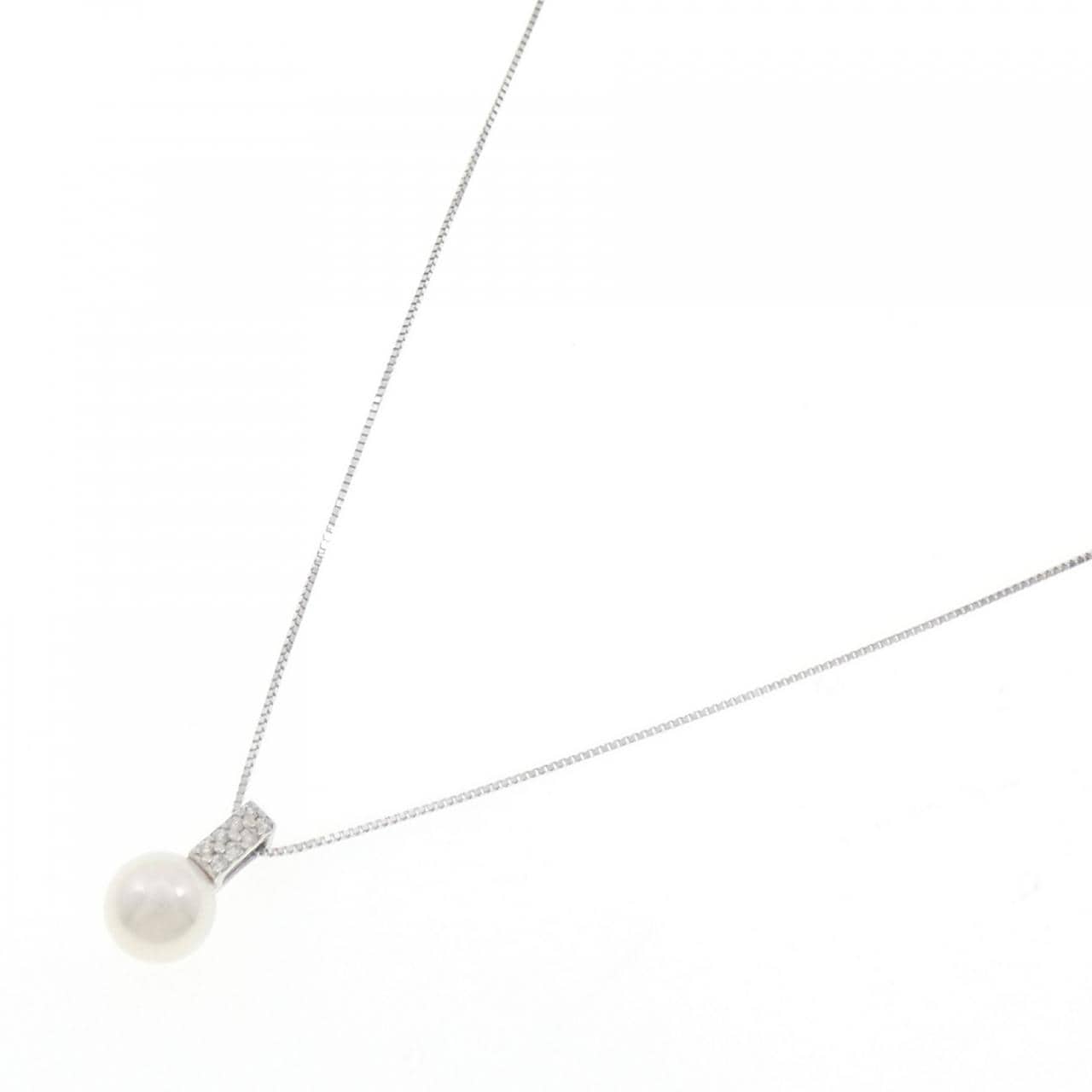 K18WG アコヤパール ネックレス 6.3mm