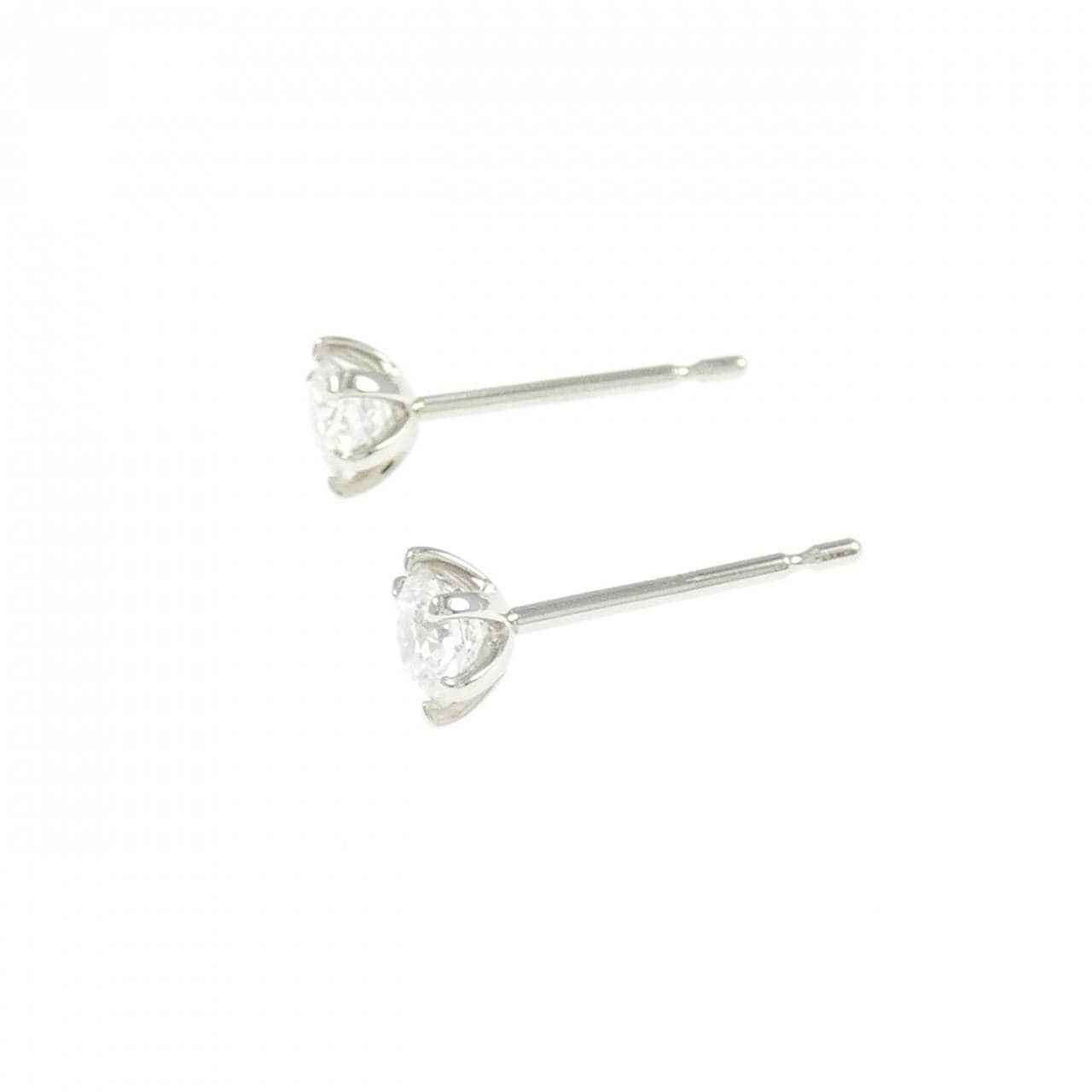 【リメイク】PT900/ST ダイヤモンド ピアス 0.226CT 0.229CT D VVS2-VS1 EXT H&C