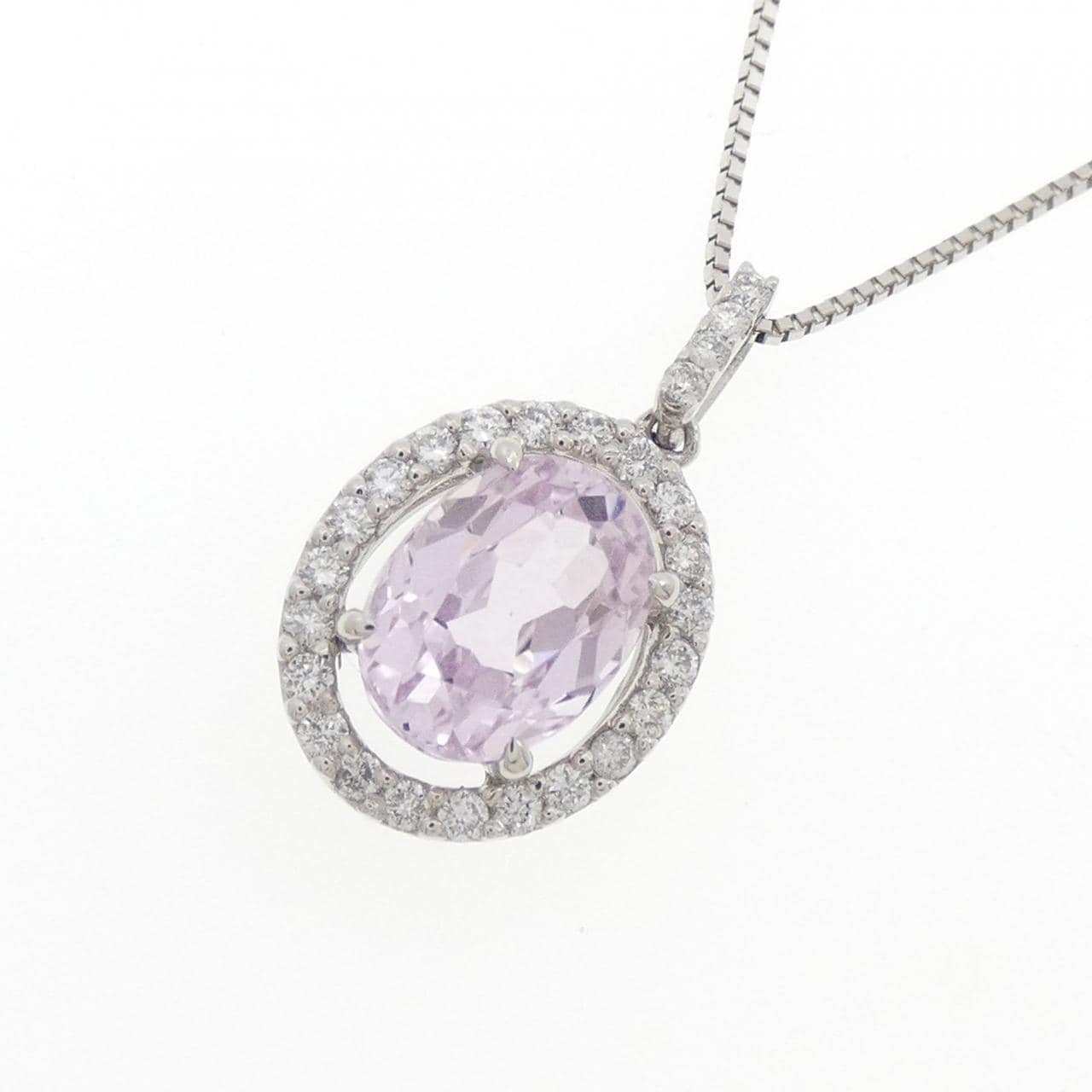 PT900/PT850 クンツァイト ネックレス 2.26CT